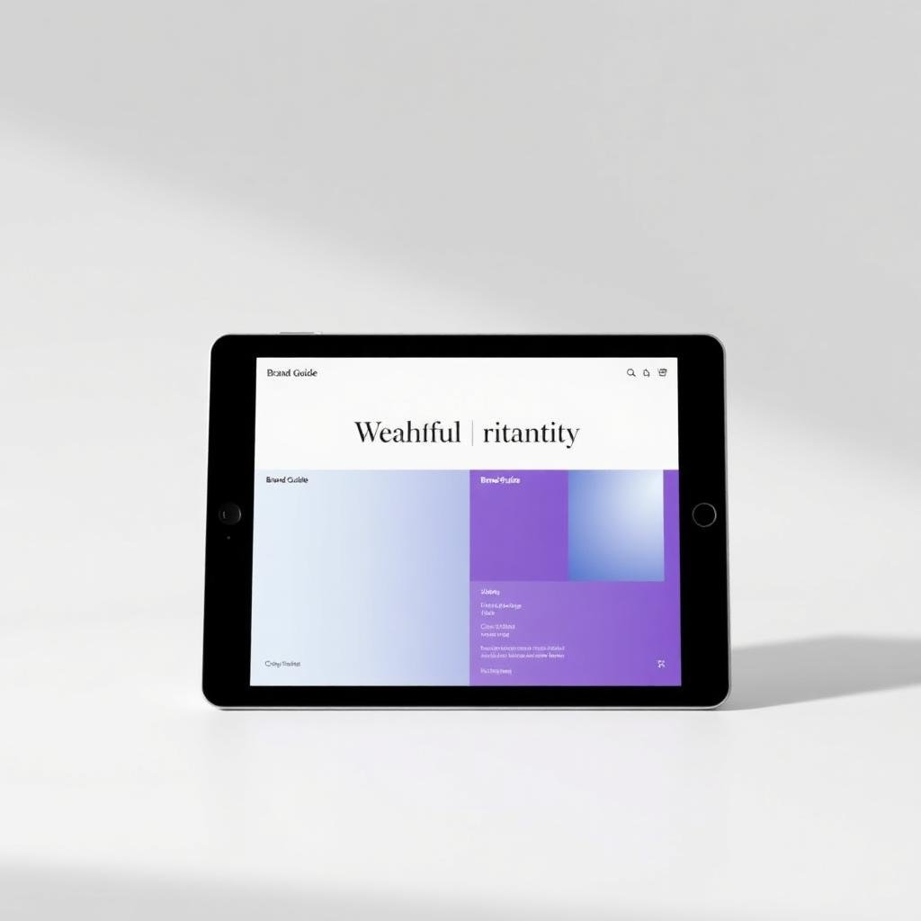 Luxury Brand Identity — tablet prikaz